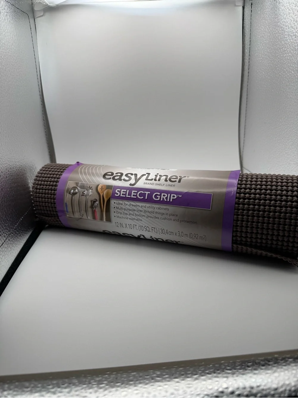 Easy Grip Shelf Liner — Brown